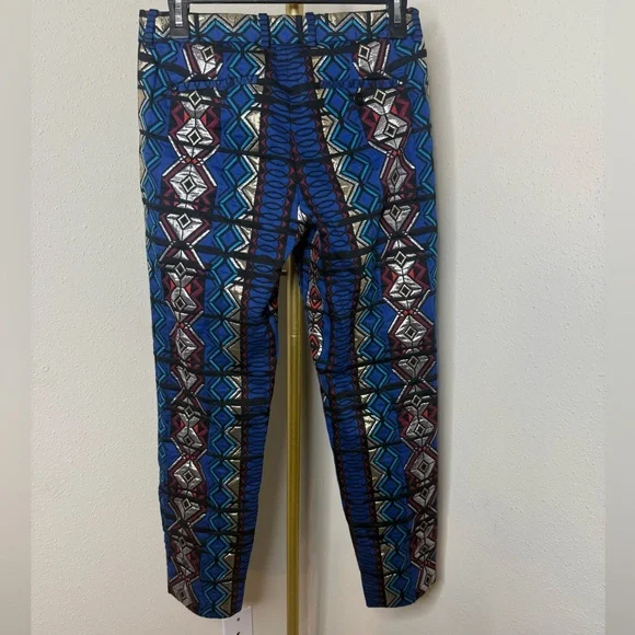 J Crew Maddie Jacquard geometric print pants - Picture 3 of 5